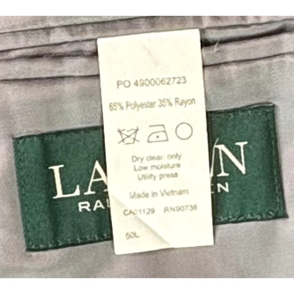 L‎ Ralph Lauren VTG Herringbone Tweed Wool Blk/white Blazer Sport Coat Men 44XL